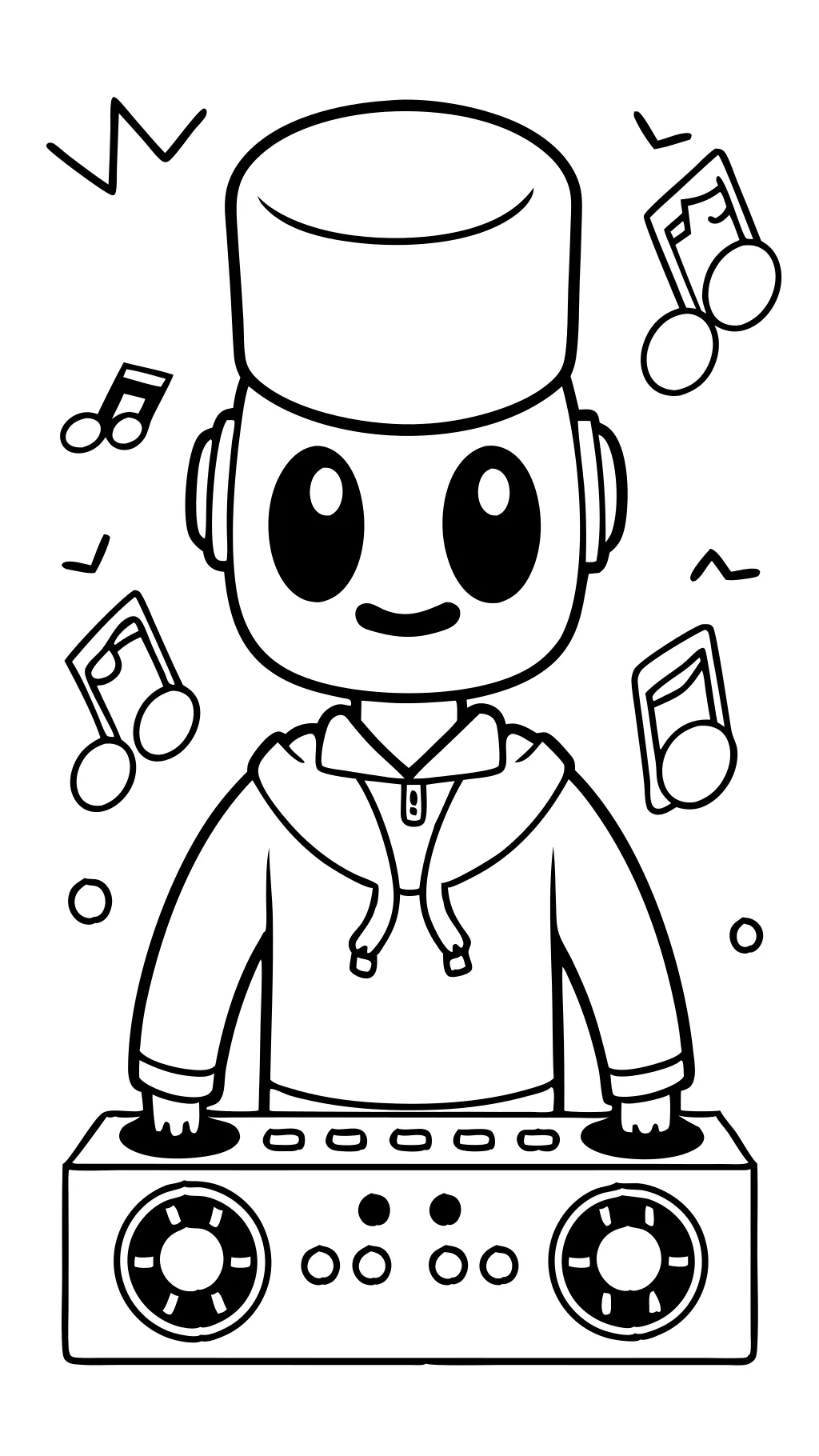 Páginas para colorear de DJ Marshmello